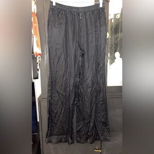 PINK Victoria's Secret Women’s Satin Black Pants Large